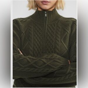 Sunday Best women’s Forest Green Zip-Up Sweater